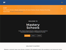 Tablet Screenshot of masterycharter.org